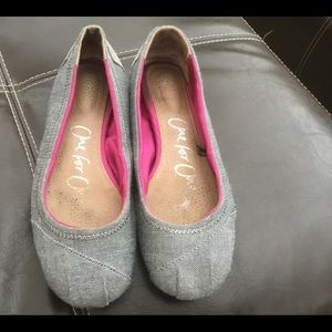 TOMS Chambray Ballet Flats
